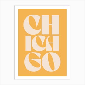 Yellow Chicago Art Print