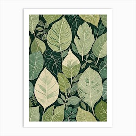 Green Leaves Art Print