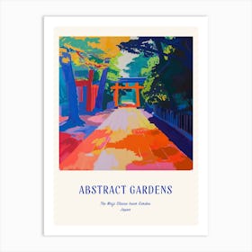 Colourful Gardens The Meiji Shrine Inner Garden Japan 4 Blue Poster Art Print