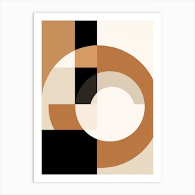 Geometric Bauhaus Echo: Abstract Harmony Art Print
