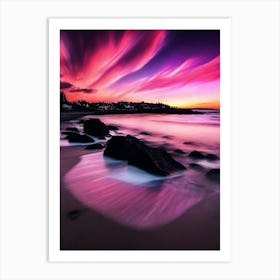 Sunset At The Beach 550 Art Print