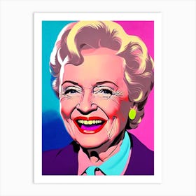 Betty White Pop Movies Art Movies Art Print