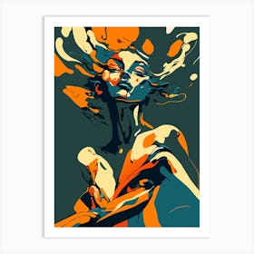 Abstract Portrait Art Print