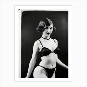 Burlesque Dancer Of The 1920s ~ Reimagined 2 Art Print