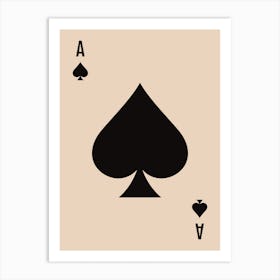 Ace of spade Art Print