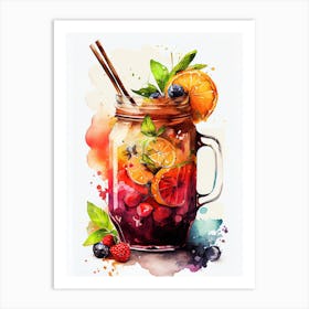 Hibiscus Juice drinks Art Print