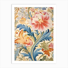 Floral Wallpaper 23 Art Print