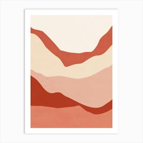 Abstract Mountain Landscape - Tt01 Art Print