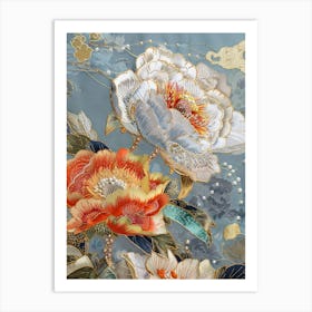 Chinese Silk Painting 3 Art Print