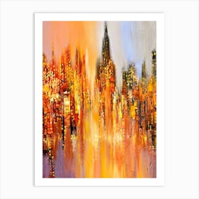 New York City At Night 5 Art Print