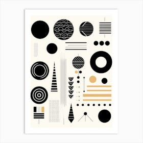 Abstract Geometric Shapes 1 Art Print