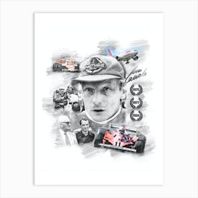 Niki Lauda Art Print