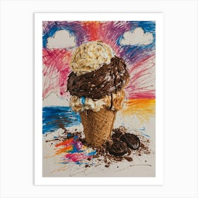 Ice Cream Cone 31 Art Print