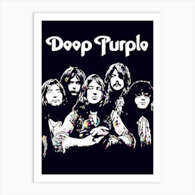 deep purple hard rock band music 1 Art Print