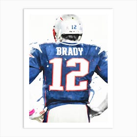 Tom Brady Patriots Jersey 1 Art Print