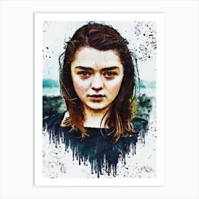 Arya Stark Game Of Thrones Painting Art Print