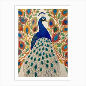 Peacock Style unemployment 5 Art Print