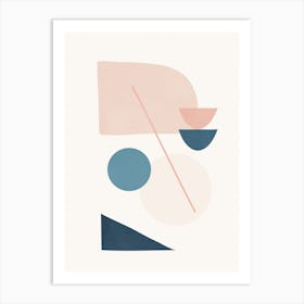 Abstract Minimal Shapes 32 Art Print