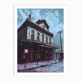 Preservation Hall Minimal Painting 3 Art Print