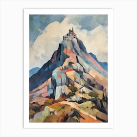 Mount Athos Greece 1 Mountain Painting Art Print