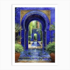 Blue Doorway 1 Art Print