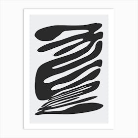 Abstract stripe Painting Art Print