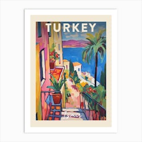 Izmir Turkey 2 Fauvist Painting  Travel Poster Art Print