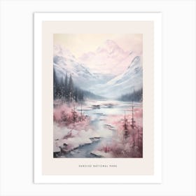 Dreamy Winter National Park Poster  Vanoise National Park France 4 Art Print