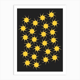 Stars In The Night Sky Abstract Minimal Art Print
