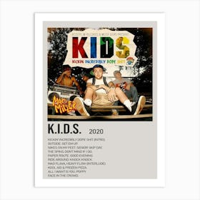 K.I.D.S. By Mac Miller Minimalist Album Poster 1 Art Print