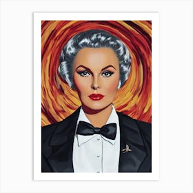 Kim Novak Illustration Movies Art Print