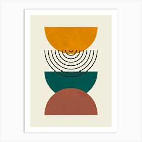 Lines and circles 17 Art Print