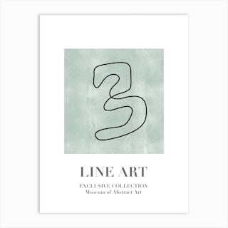 Line Art Abstract Collection 09 Art Print