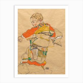 Portrait of a Child (Anton Peschka, Jr.) 1916, Egon Schiele Art Print