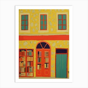 Collioure The Book Nook Pastel Colours 2 Art Print