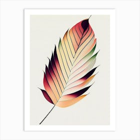 Leaf Pattern Abstract Art Print