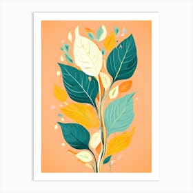 Abstract Of Leaves 2 Art Print