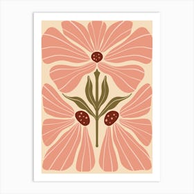 Pink Flowers 4 Art Print