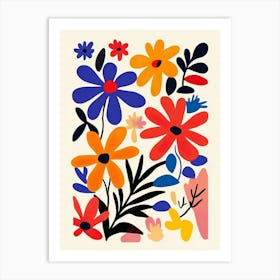 Abstract Floral Painting 5 Art Print