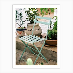 Green Garden Chair // Ibiza Travel Photography Art Print