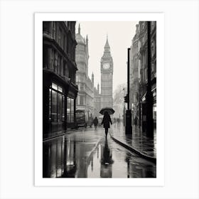 London, Black And White Analogue Photograph 2 Art Print