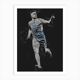 Kevin De Bruyne 7 Art Print