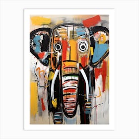 Colourful Elephant Art Print