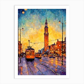 Takism Square Meydan Pixel Art 7 Art Print