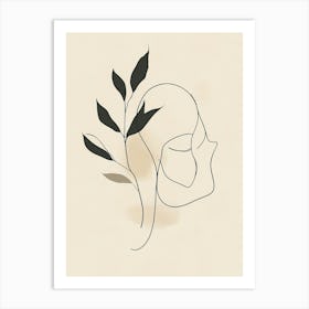 Woman'S Head 2 Art Print