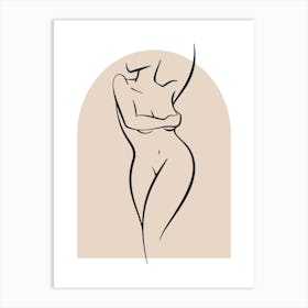 Women Body Line ArtPrint Art Print