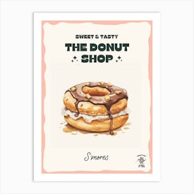 S Mores Donut The Donut Shop 0 Art Print