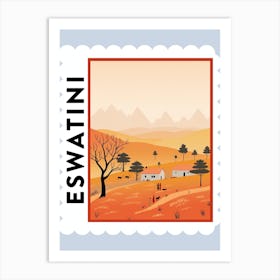 Eswatini Travel Stamp Poster Art Print