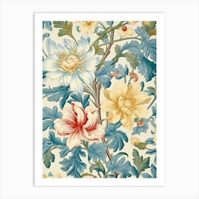 Floral Wallpaper 47 Art Print