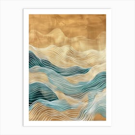 Waves Canvas Print Art Print